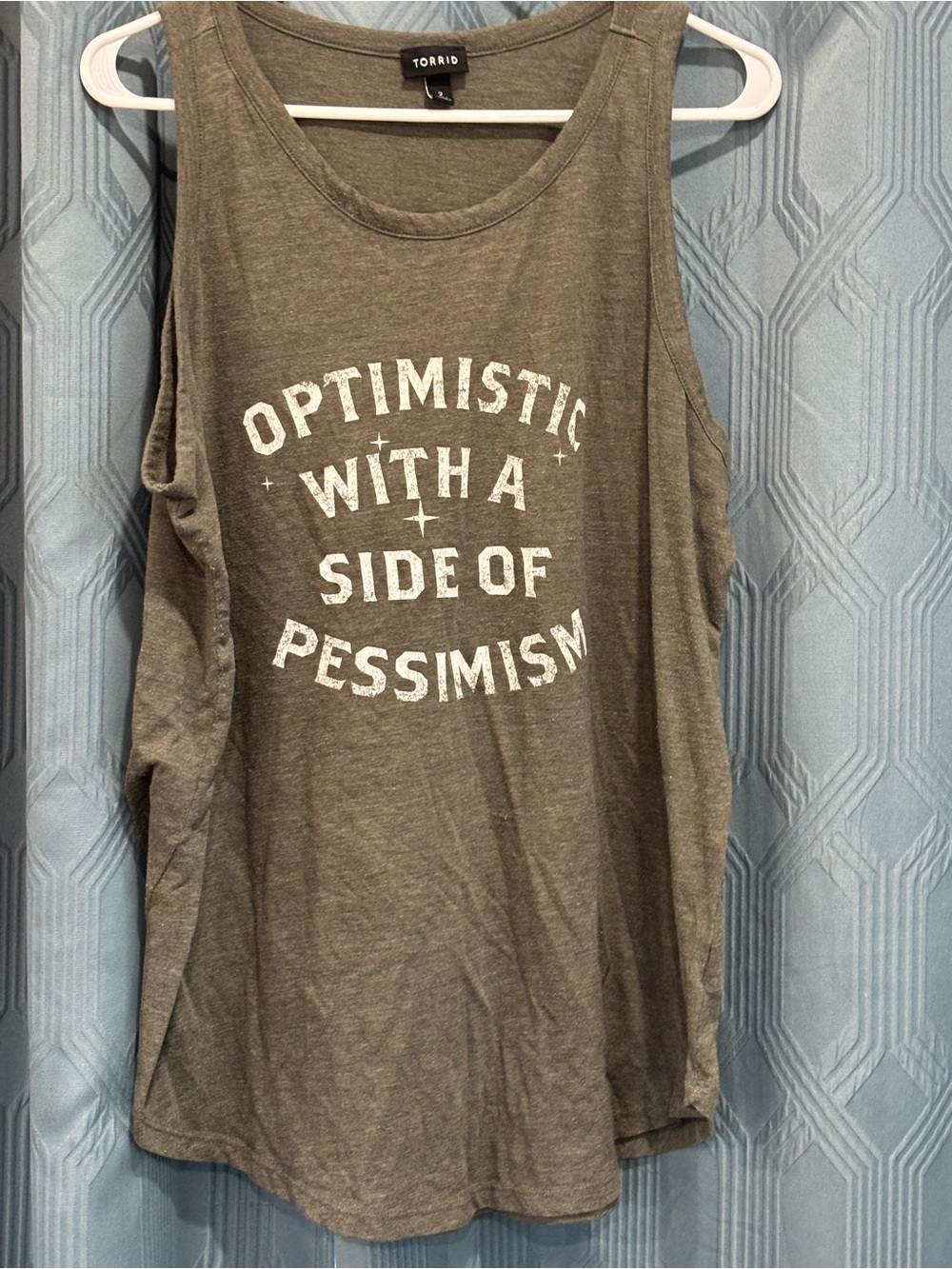 Torrid Olive Graphic Tank Sz 2XL